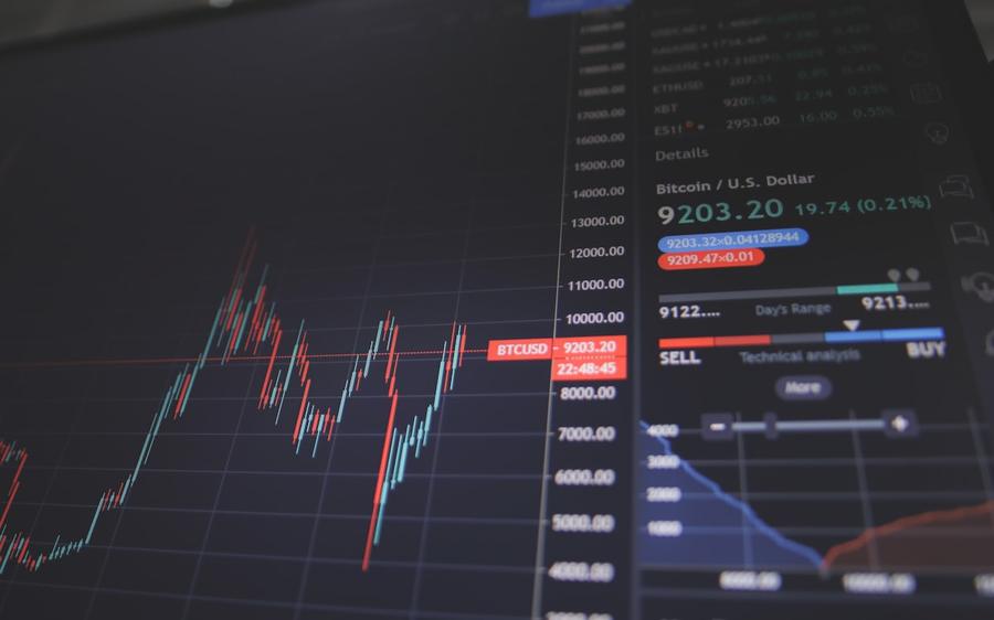 Financial dashboard representing fund raising